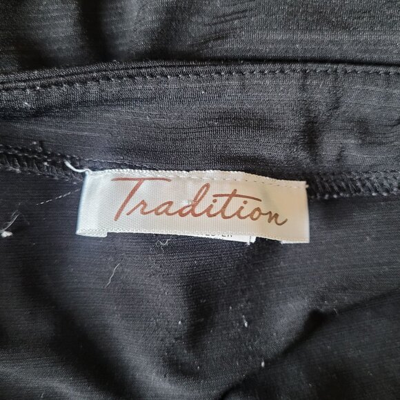 Black, Tradition Long Sleeve Blouse, T-Shirt - Picture 2 of 2